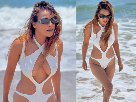 Steamy Clicks Of Nia Sharma On The Beach